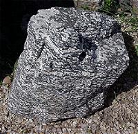 zebra marble boulder